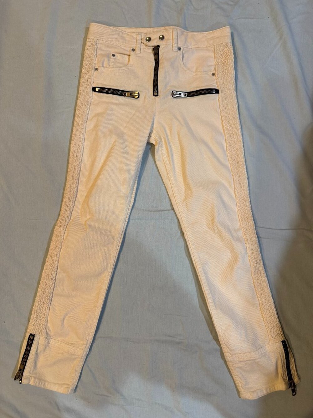 Gorgeous Isabel Marant Etoile No. 1501 cream and black jeans